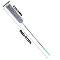Flat Duster Retractable Long Handle Microfiber Duster Under Appliance Cleaning Tool for Home Apartment Office Floor Furniture Oasis Select Gray