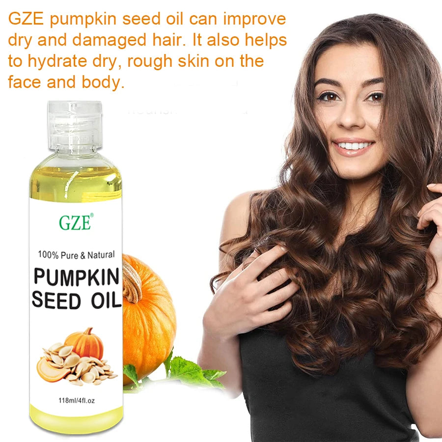GZE Pumpkin Seed Carrier Oil – Cold Pressed Pure 118ml