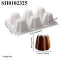 6-Cell 8-Corner Pandolo Shaped Silicone Cake Mold Christmas Dessert Making Tool Mousse Cake Mold Kitchen Baking Supplies Oasis Select 1pc