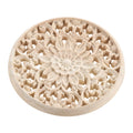 1 pc Unfinished Natural Floral Wood Carved Woodcrafts decorations for Wall Door Furniture Cabinet wood signs for home decor Oasis Select 10cm