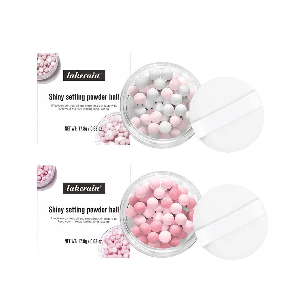 Pearl Ball Setting Powder – Matte, Oil-Control & Translucent Loose Setting Powder Oasis Select white and pink