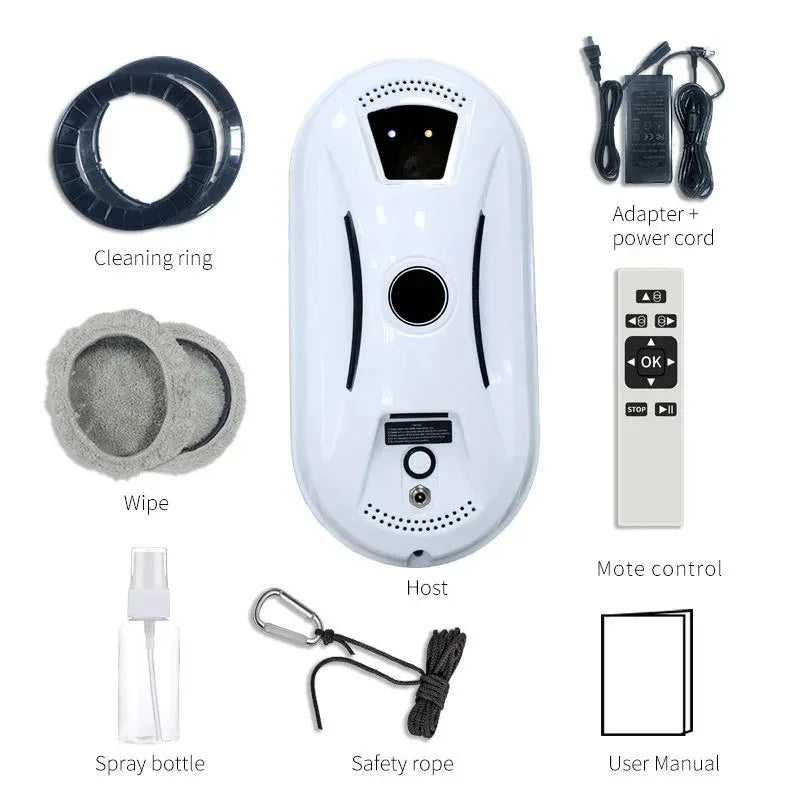 URGGU Window Cleaning Robot – Electric Glass Cleaner & Remote