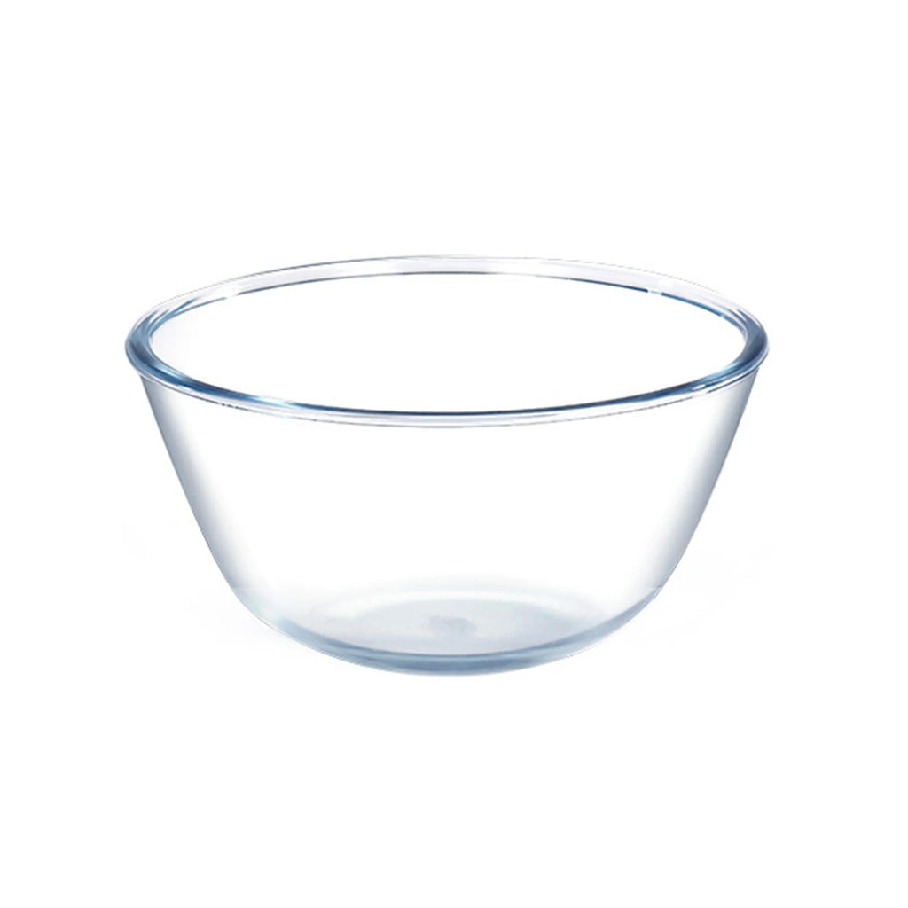 Clear Thickened Glass Mixing Bowl – Microwave & Dishwasher Safe