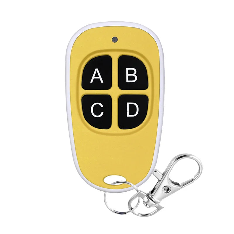 Duplicator 433 Mhz Universal Garage Door Control Remote Control Fixed Learning Code Clone Self-copying Automation For Gates Oasis Select 5PCS Yellow