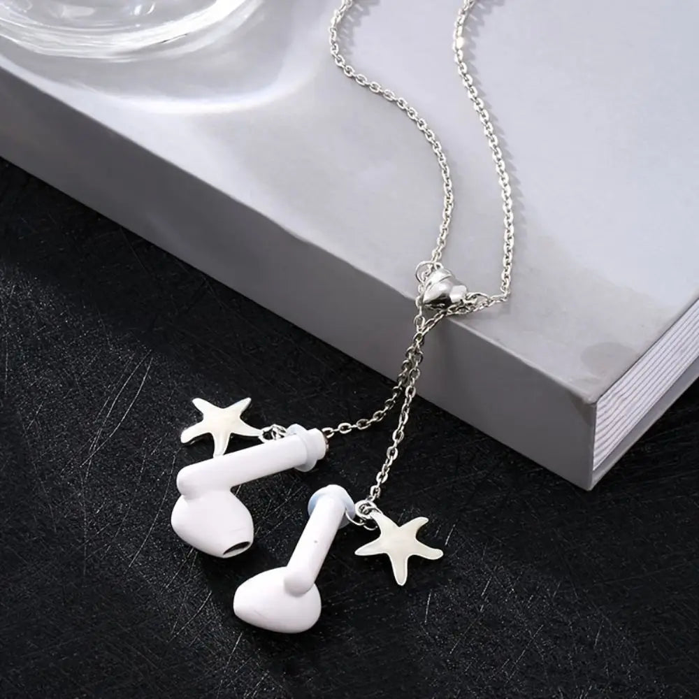 Wireless Earphone Anti-loss Necklace Women's New Design Sense Hanging Neck Wireless Earphone Anti-loss Magic Earphone Chain Oasis Select