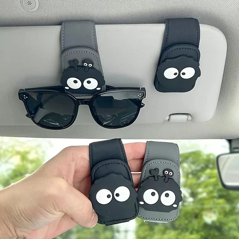 Car Glasses Clip Car Visor Storage Rack Multifunctional Creative Magnetic Car Sunglasses Holder Eye Glasses Case Oasis Select