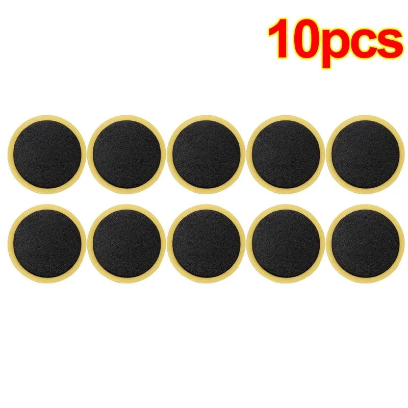 30/20/10 PCS Bicycle Glue-free Tire Patches Tool Quick Repairing Tyre Protection Patch Adhesive Quick Drying Bike Accessories Oasis Select 10pcs- (2.9cm)