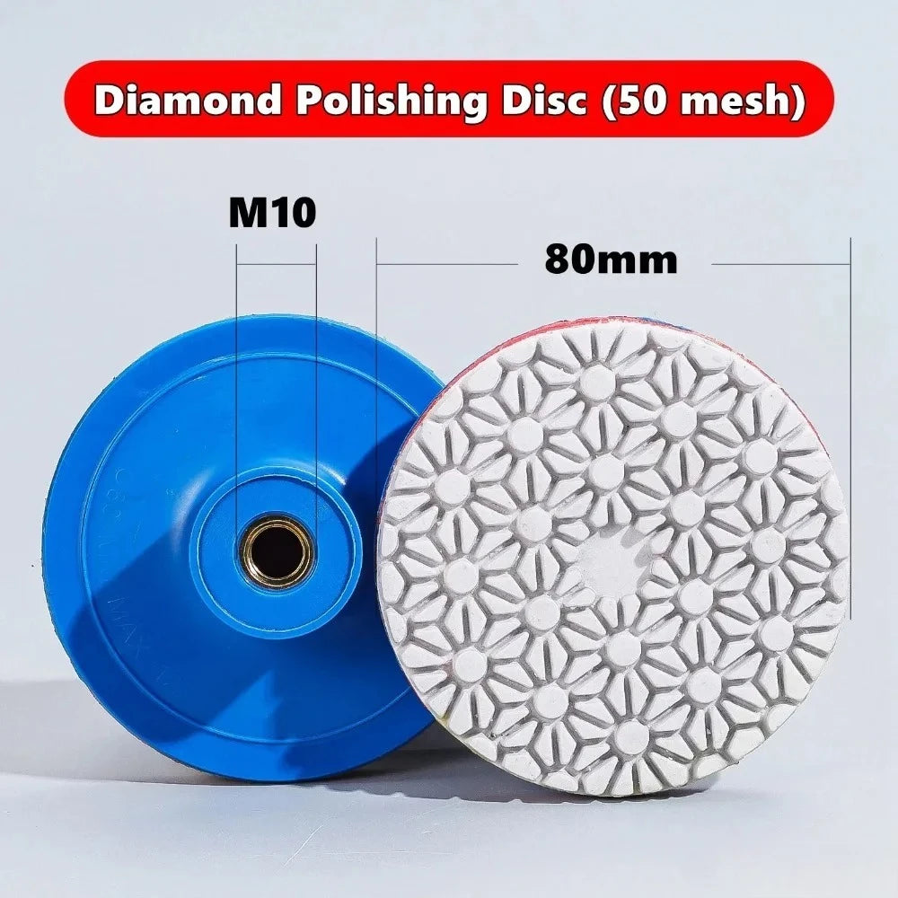 3-inch Ceramic Tile Diamond Angle Grinder Water Grinding Blade Sharp 80mm Stone Marble Polishing Blade Rotary Tool Accessories Oasis Select 50 mesh