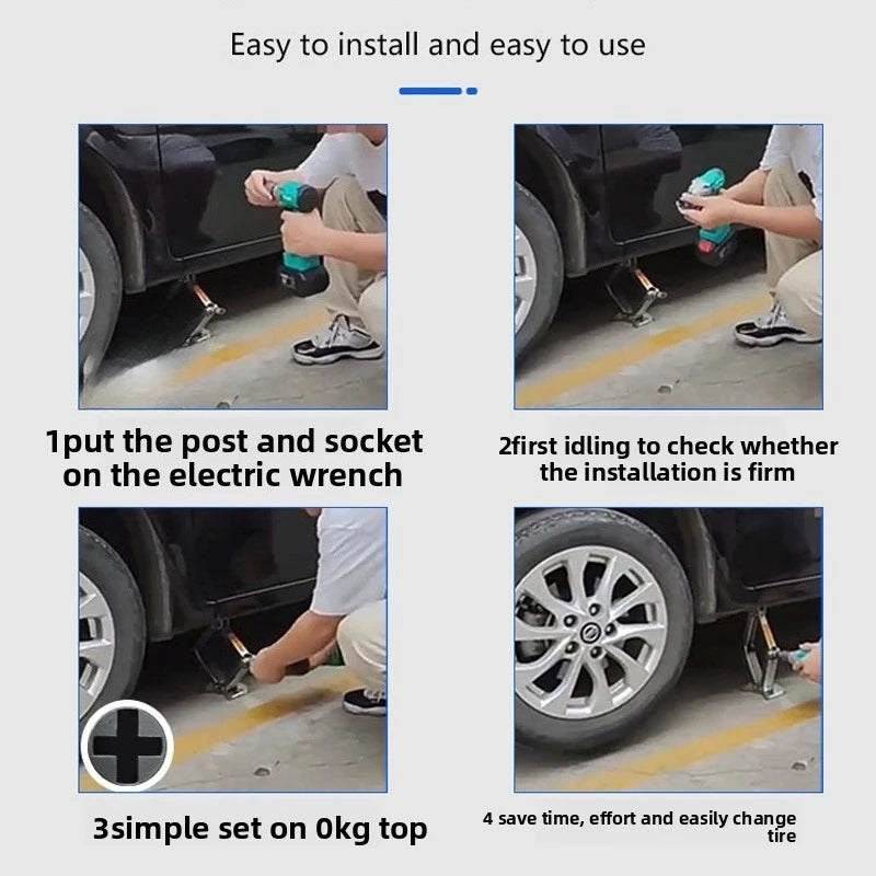 Universal Electric Drill Adapter for Trailer Jack Steel Quick Connect Tool Free Installation Boat RV Leveling Stabilizing Kit Oasis Select