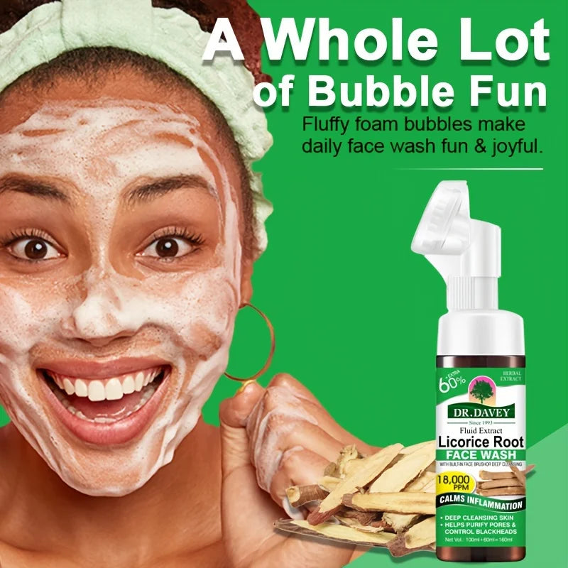 DR.DAVEY Licorice Bubble Mousse Facial Cleanser | Unisex