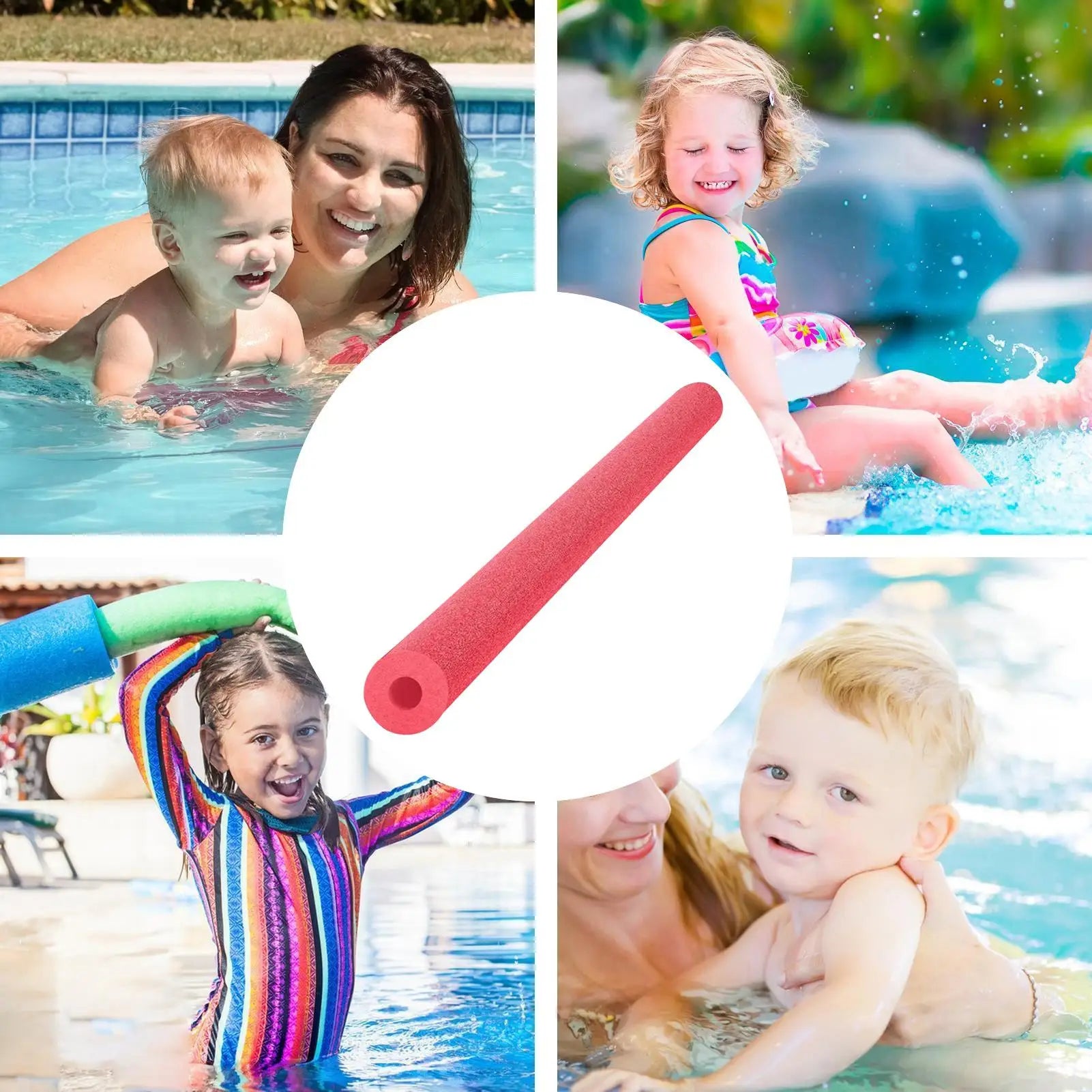 1.2m Long Noodles Pool Foam Water Noodles for Pool Hollow Soft Buoyancy Stick for Beach River Relaxation Water Game Backyard Oasis Select