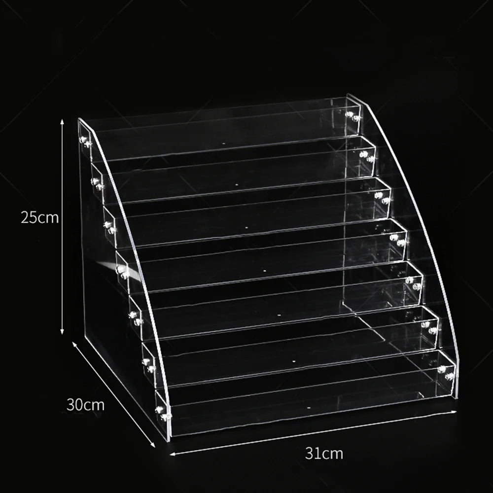Acrylic Nail Polish Display Stand – 2 to 7 Tier Clear Organizer