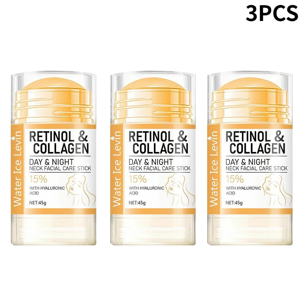 Retinol Lifting Firming Cream Stick Collagen Day&Night Neck Cream Moisturizing Anti-wrinkles Firming Neck Facial Daily Skincare Oasis Select 3PCS