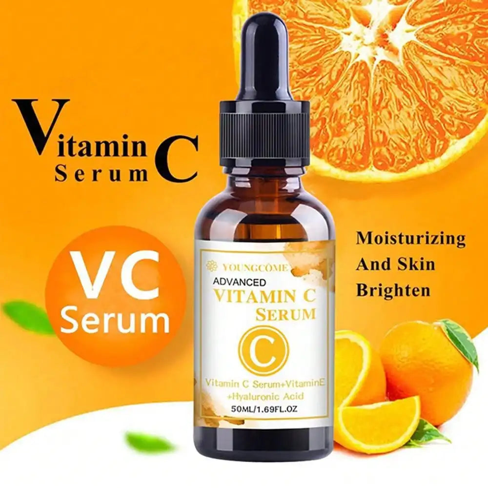 Vitamin C Serum Essence Moisturizing Brighten Wrinkle Remover Anti-aging Fades Spots Repair Fine Lines Facial Skin Care Tools Oasis Select