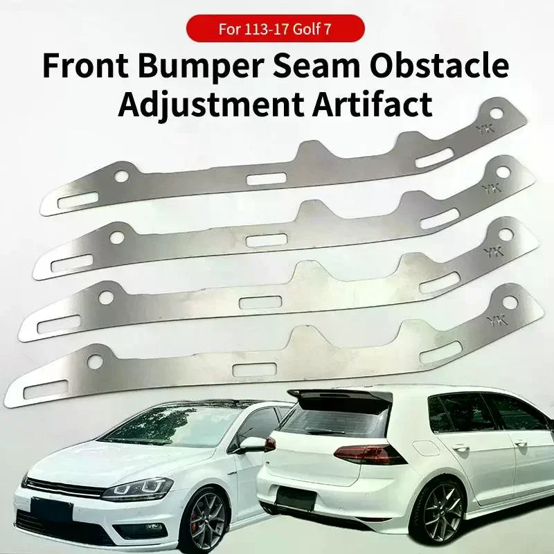 2Pcs Stainless Steel Front Bumper Seam Adjustment Brackets For 2013 2017 Golf 7 Auto Repair Modification Oasis Select