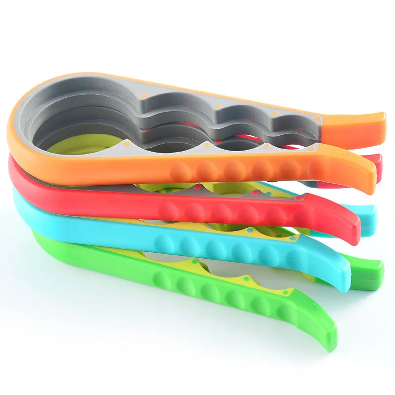 Creative Multi-functional 4-in-1 Size Bottle Cap Opener Home Kitchen Can Opener Non-slip Twist Bottle Caps Wine Opener Oasis Select