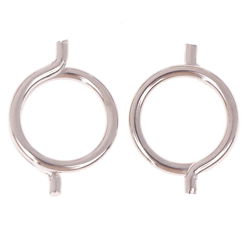 2PCS Chicken Bone Scissors Accessories Spring Wire Diameter 1.8mm Outer Diameter 15mm Nickel Plated Steel Torsion Spring Oasis Select