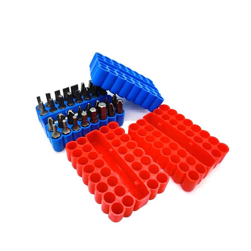 2pcs Bit Holder 32 Holes Bit Hex Shank Organiser Screwdriver Bit Holder Drill For Storage For 6.35MM Shank Storage Box Oasis Select
