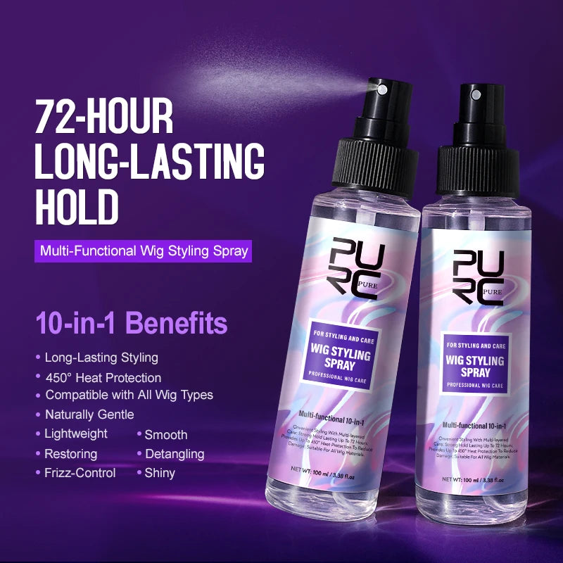 PURC Hair Styling Spray Long-lasting Hold Adds Texture Volume Anti-Breakage Smoothing Hair Shaping Care for Men Women Oasis Select