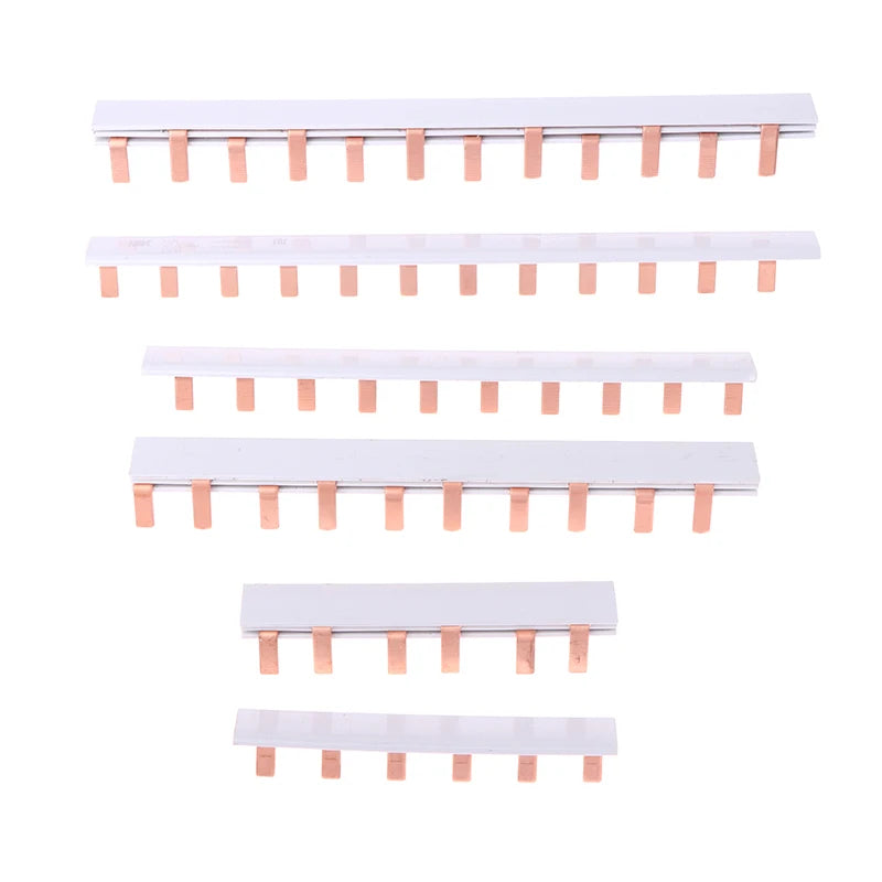 1/2P Pin Type Busbar Copper Bar Terminal Block For MCB DZ47 Air Switch Connector 63A Circuit Breaker Connector Oasis Select