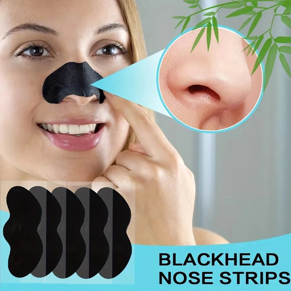 10/150PCS Blackhead Remove Mask Nasal Strips Shrink Cleansing Pore Nose Black Head Remove Stickers Skin Care Mask Patch Unisex Oasis Select