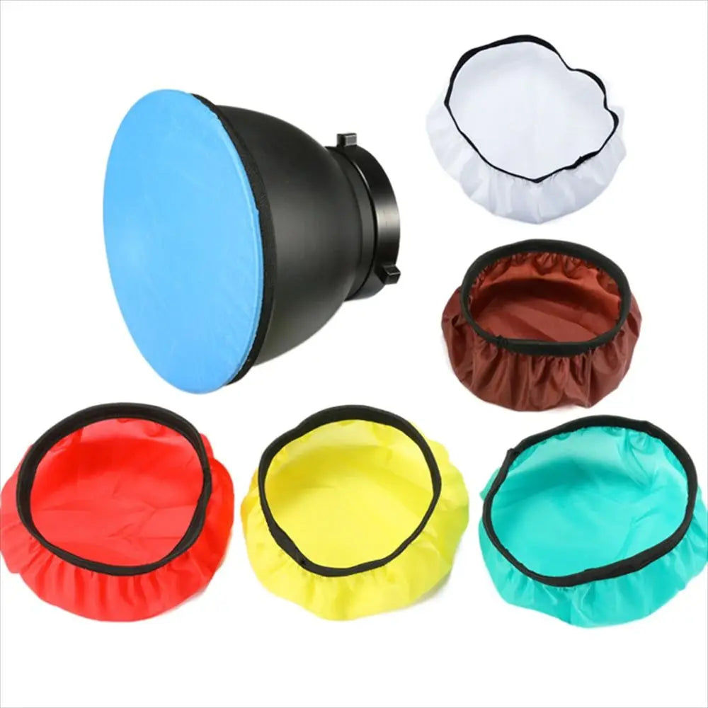 Soft Light Diffuser Sock 7" 18cm Soft Light Protective Cover Studio Strobe Bowen Mount Standard Reflector Photography Flash 55 ° Oasis Select