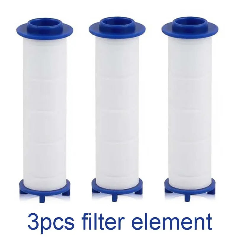 High Pressure Strong Current Shower Head Water Saving Shower with Water Filter 3 Mold Knobs Controllable Hand Shower Bathroom Oasis Select 3pcs filter