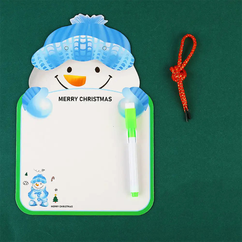 Chirstmas Kids Double-sided Whiteboard Cartoon Animal Two-sided Reusable Whiteboard Children's Drawing Graffiti Cardboard Oasis Select 03
