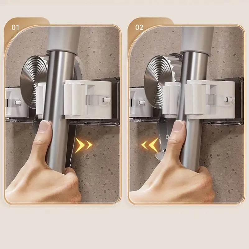 Suction Cup Broom Holder Broom Mop Hanger Mop Gripper Storage Tool Rack for Easy Storage and Organization Broom and Mop Storage Oasis Select