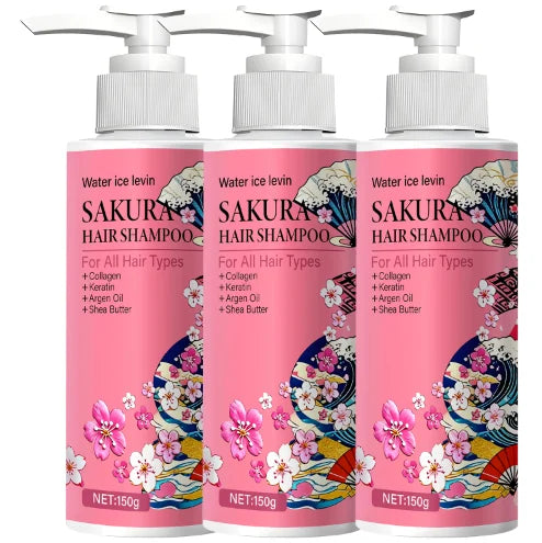 Sakura Shampoo – Collagen, Keratin, Argan Oil & Shea Butter Nourishing Shampoo Oasis Select Smoothing & Straightening
