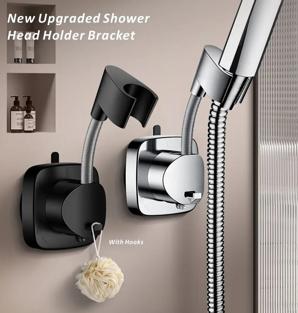 2025 Shower Holder Adjustable Self-Adhesive Punch Free Wall Stand Mounted Restroom Showerhead Holder Shower Bathroom Accessories Oasis Select