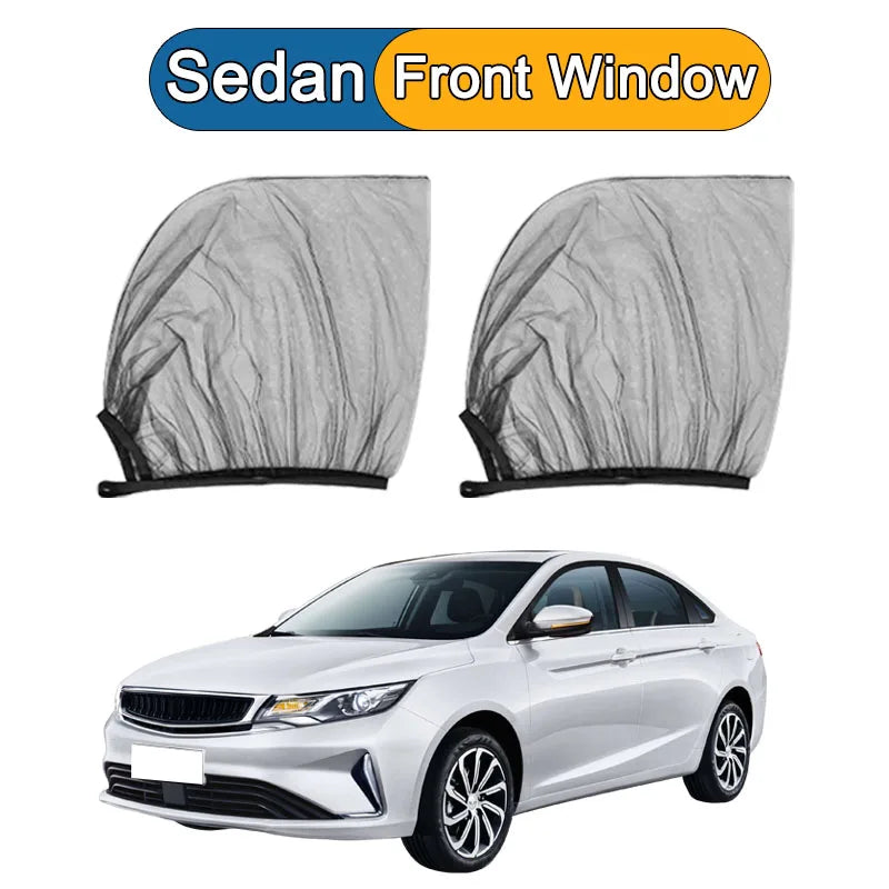 New Car Sunshade Curtains Anti-UV Side Window Shades Car Curtains Nti-mosquito Mesh Net Protection Repellent Auto Accessories Oasis Select sedan-front window