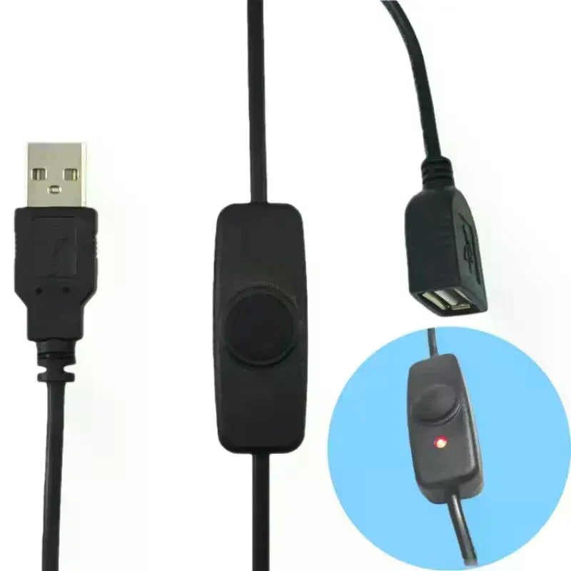 USB 2.0 Extension Cable with ON/OFF Switch & LED Indicator