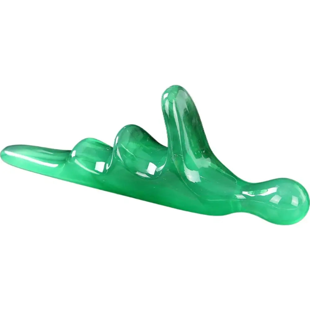 Manual Trigger Point Massage Tool – Deep Tissue Thumb Saver Massage Wand Tool Oasis Select green