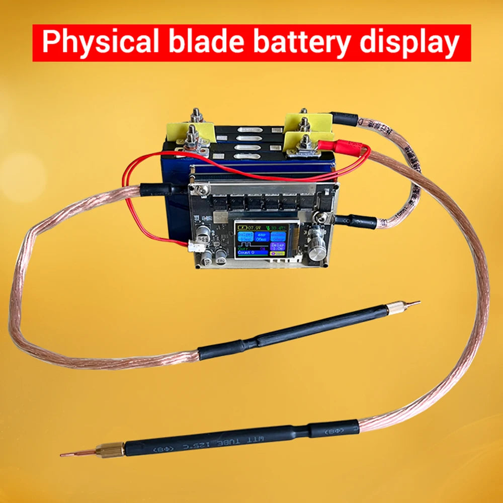 ZK-XW2 Portable Spot Welder DIY Accessories LCD Digital Power Adjustable Spot Welding Pen Dual Pulse Upgrade 3000A Oasis Select