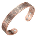 Hot selling magnet retro bracelet with life tree pattern arrangement, magnetic men's antique copper bracelet Oasis Select Antique bronze color