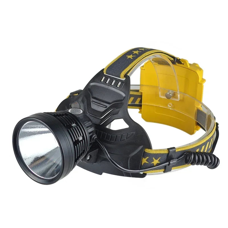 Long Shot Outdoor Headlamp with P70 LED Cree Super Bright Headlight with Three 18650 Batteries Better for Camping Fishing Oasis Select