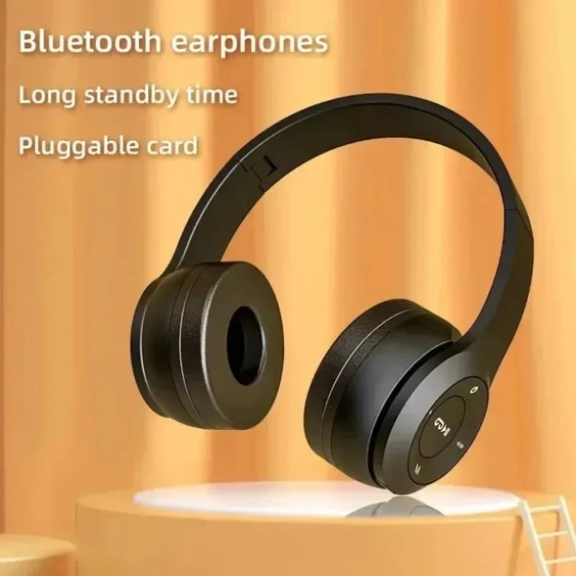 P47 Foldable Wireless Bluetooth Headphone With Microphone Headsets Bass HiFi Sound Music Stereo Earphone For Smartphones TV Game Oasis Select