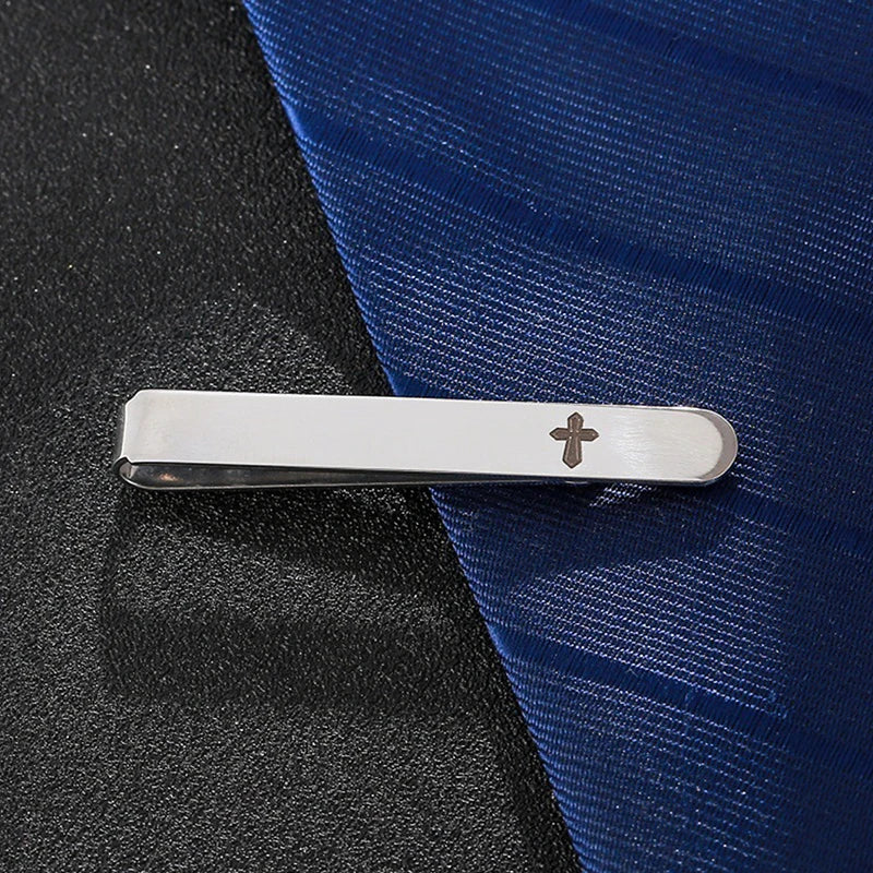 1pc Fashion Cross Classic Tie Clips Metal Necktie Pin For Men Formal Wedding Ceremony Male Women Ties Suit Accessories Oasis Select A3