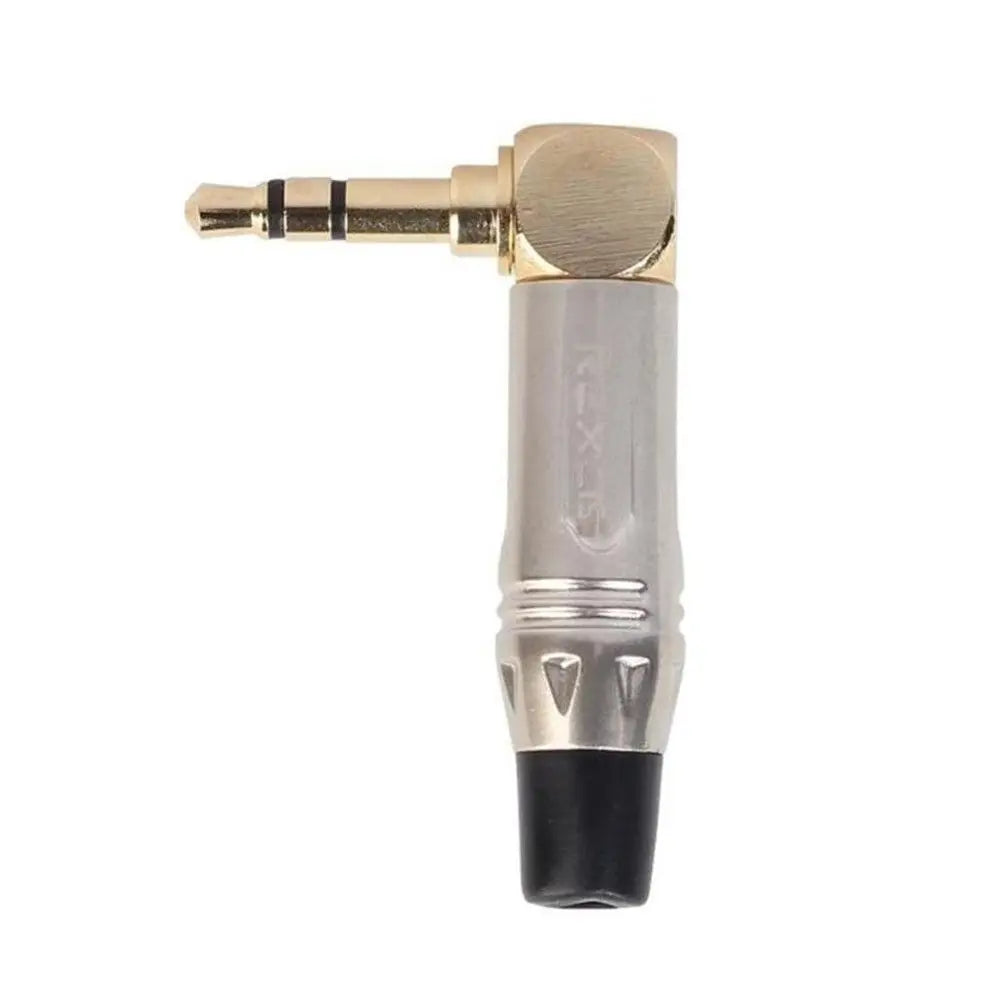 90 Degree 3.5mm Jack Plug Audio Adapter Stereo Audio Converter Right Angle Headphone Soldering Connector Headphone Adapter Oasis Select