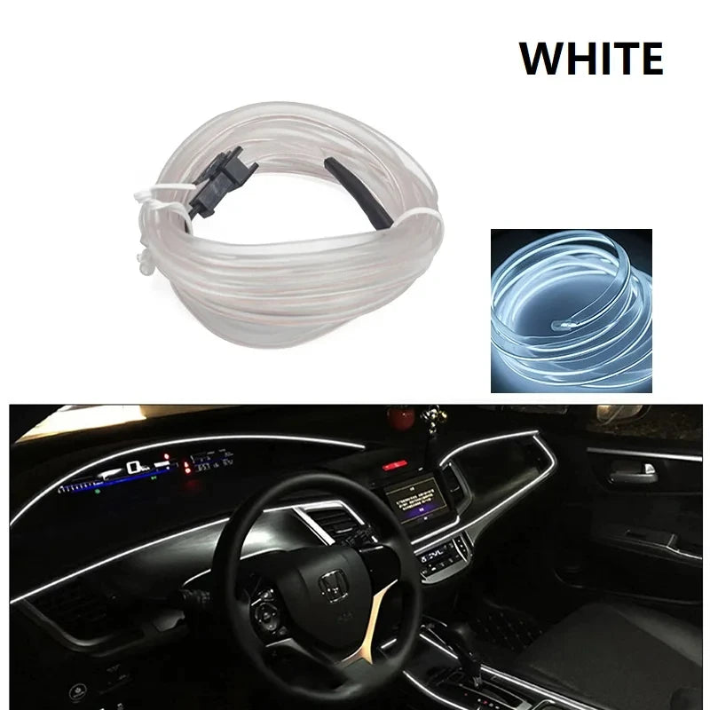 5M USB Car Interior LED Ambient Light Strip | Neon EL Glow