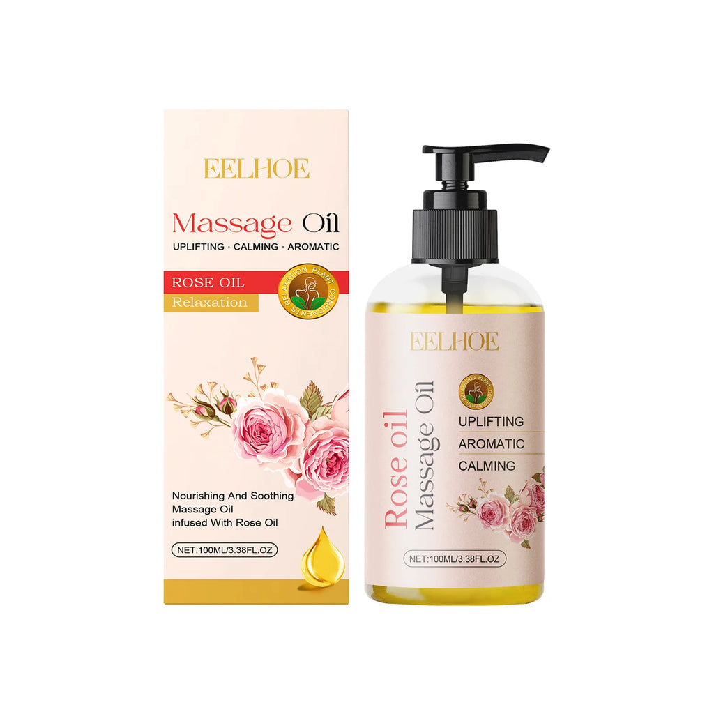 EELHOE Body Oil – Massage, Muscle Relief & Firming 100ml Massage Body Oil Oasis Select rose
