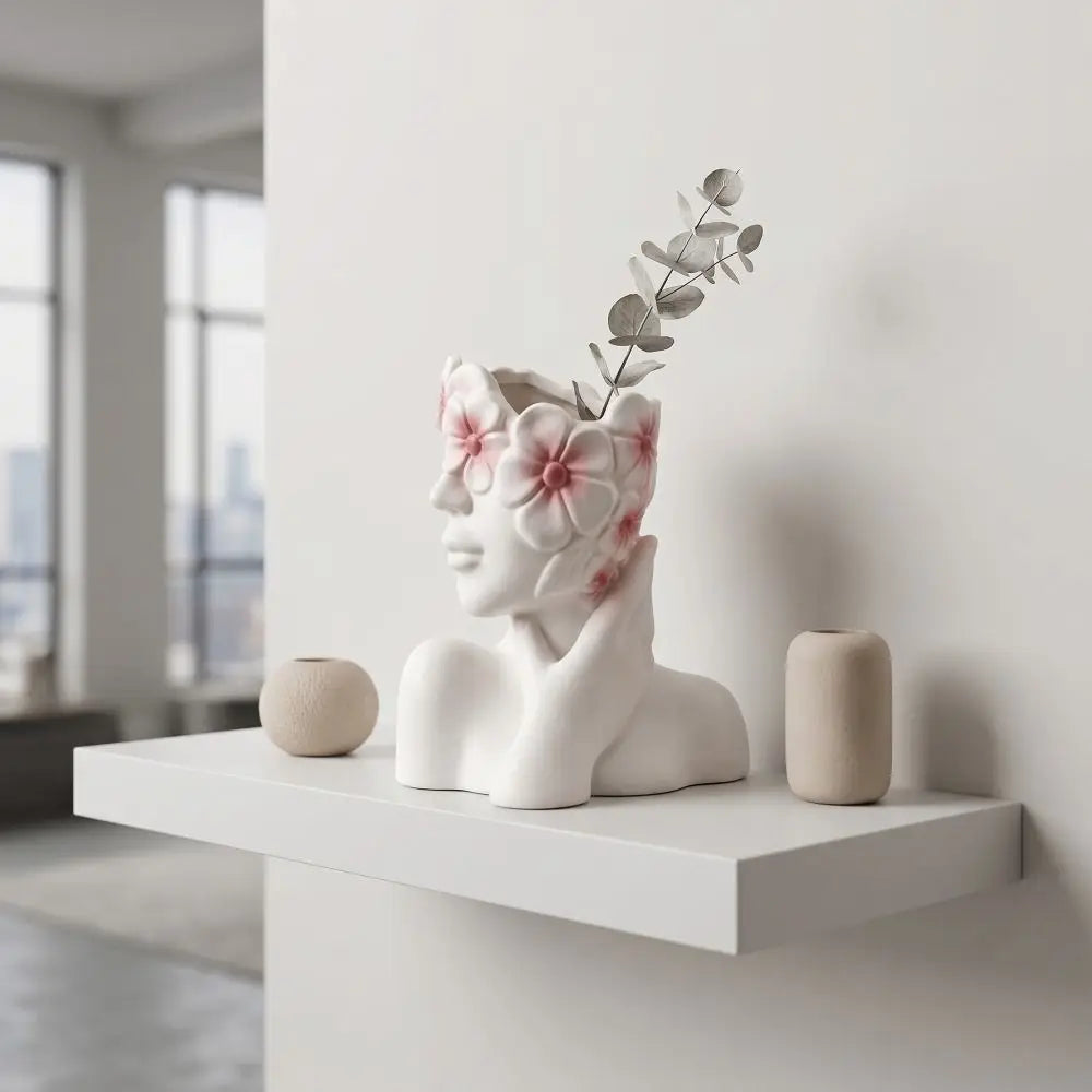 Multifunctional Storage Box Creative Flower Vase Pencil Holders Ornaments Makeup Brush Holder For Brushes & Pens Oasis Select