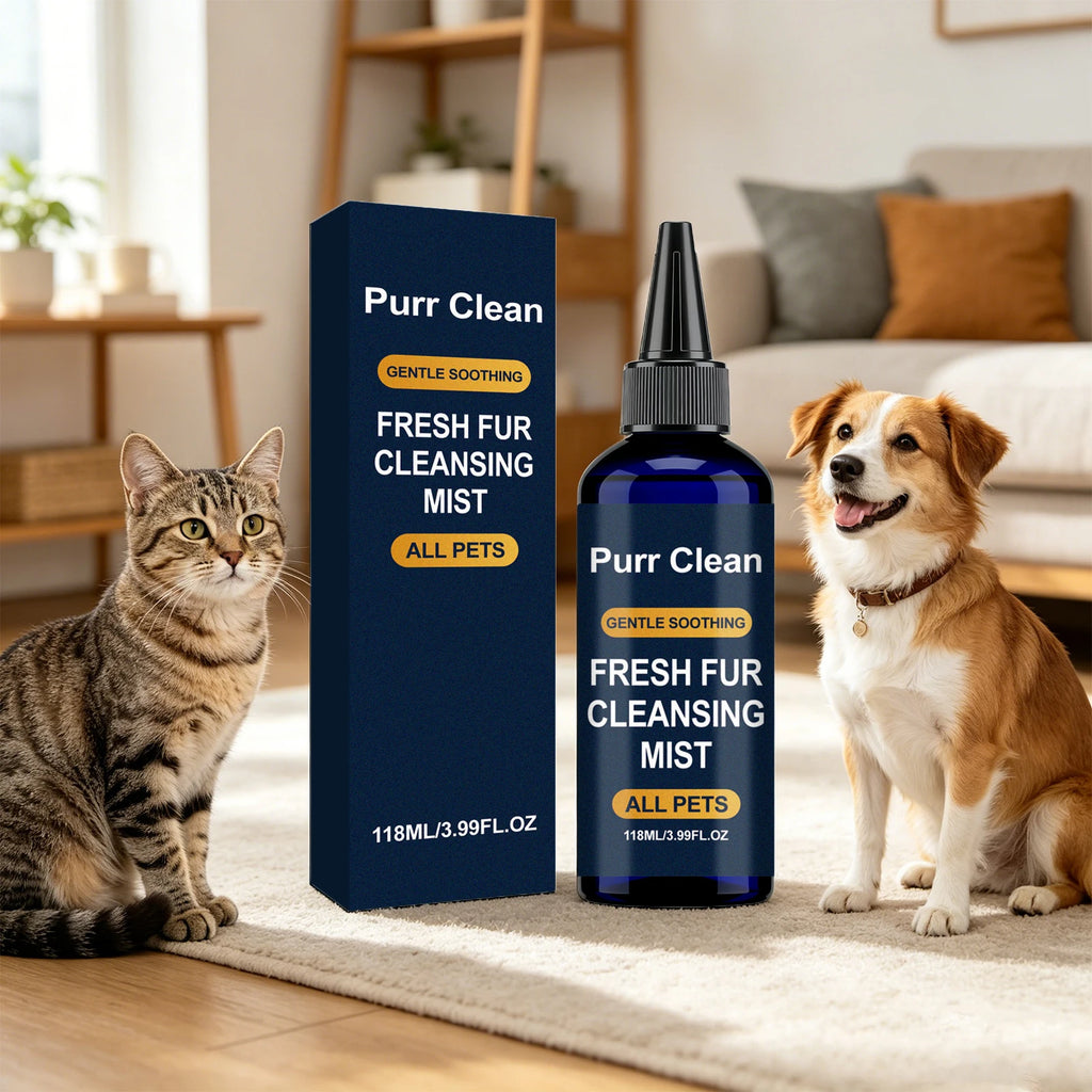 Pet Hair Cleaning Spray for Dogs Cats Comforting Soothing Hair Conditioner Improve Frizz Purr Clean Fresh Fur Cleansing Mist Oasis Select Default Title