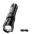 XHP50 Zoomable LED Flashlight USB Rechargeable – 3 Modes