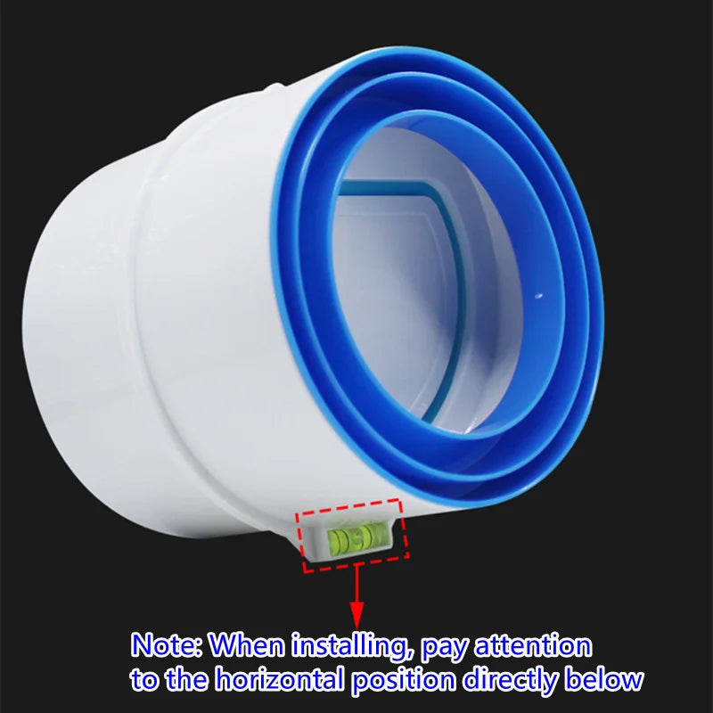 1PC PVC Exhaust Fan Check Valve Round Pipe Backdraft Damper 75/110mm Air Duct Ventilation Grill for Bathroom Kitchen Accessories Oasis Select