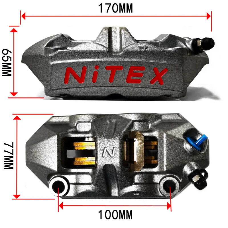 M40 motorcycle CNC modified pump forging 100MM high radiation four piston integrated caliper Oasis Select