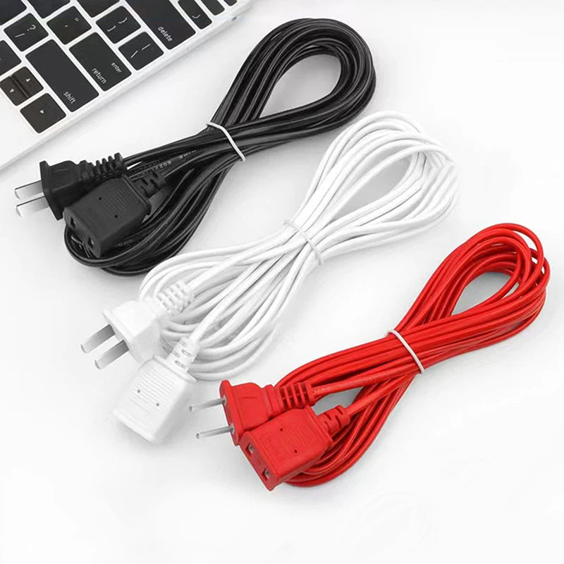 1.5/2/2.5/4.2/4/4.5/6m AC Power Cord Line With ON/OFF Switch Button Cables Wire Two-pin Plug Cable Extension Cords Adapter Oasis Select