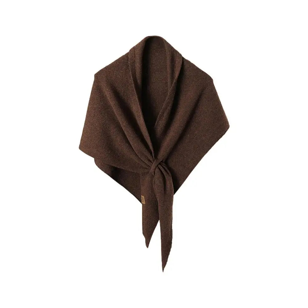 Women's Triangle Scarf Shawl – Wool Blend Warm Shoulder Wrap