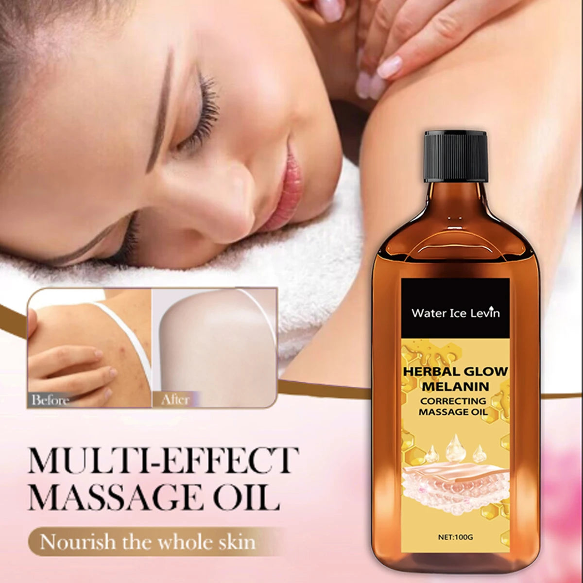 Herbal Glow Melanin Correcting Oil – Bee Venom & Vitamin C Brightening Face Oil Oasis Select
